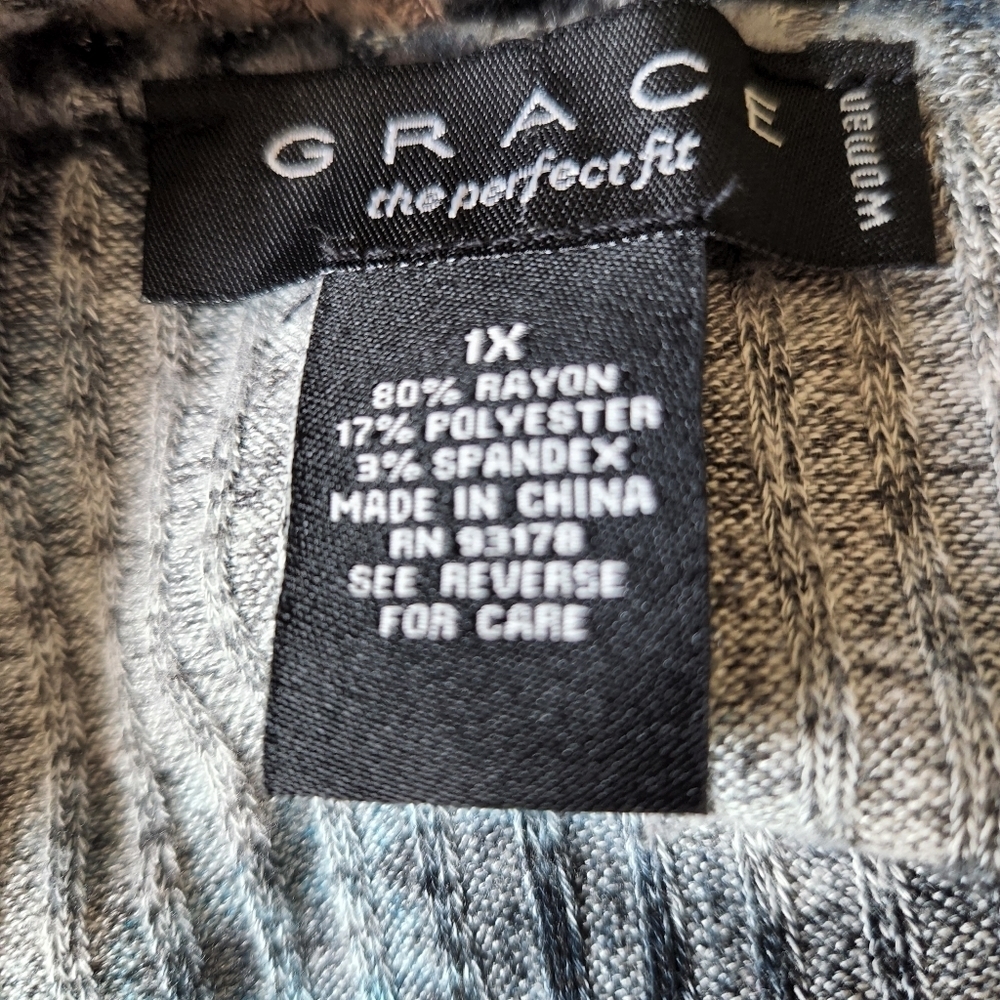 GRACE Ribbed Top Size 1x - Picture 8 of 10